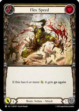 Flex Speed (Yellow) (SUP147) [Super Slam] - Deck Out Gaming