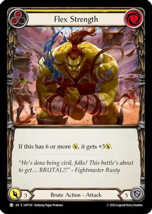Flex Strength (Yellow) (SUP150) [Super Slam] - Deck Out Gaming
