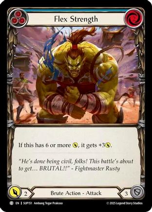 Flex Strength (Blue) (SUP151) [Super Slam] - Deck Out Gaming