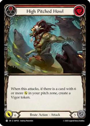 High Pitched Howl (Red) (SUP155) [Super Slam] Rainbow Foil - Deck Out Gaming