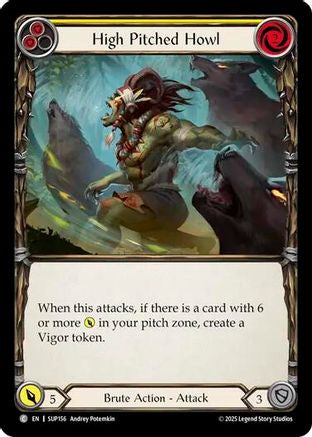 High Pitched Howl (Yellow) (SUP156) [Super Slam] - Deck Out Gaming