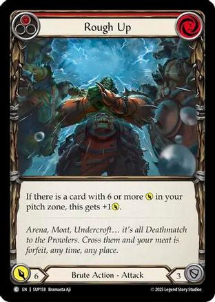 Rough Up (Red) (SUP158) [Super Slam] Rainbow Foil - Deck Out Gaming