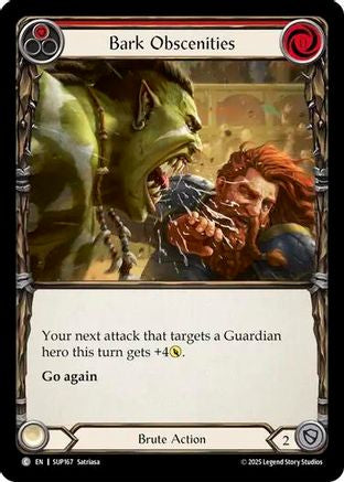 Bark Obscenities (SUP167) [Super Slam] Rainbow Foil - Deck Out Gaming