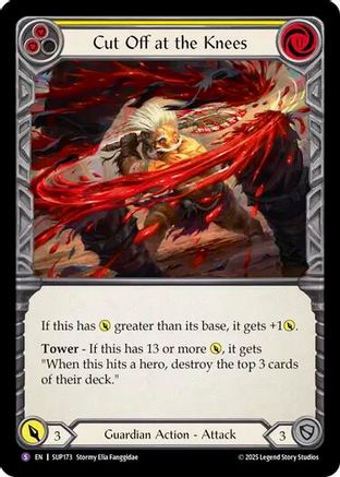 Cut Off at the Knees (SUP173) [Super Slam] Rainbow Foil - Deck Out Gaming