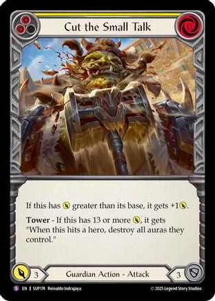 Cut the Small Talk (SUP174) [Super Slam] Rainbow Foil - Deck Out Gaming