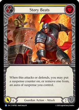 Story Beats (Yellow) (SUP182) [Super Slam] - Deck Out Gaming