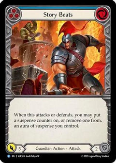 Story Beats (Blue) (SUP183) [Super Slam] - Deck Out Gaming