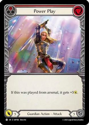 Power Play (Red) (SUP186) [Super Slam] - Deck Out Gaming