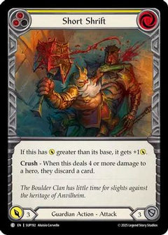 Short Shrift (SUP192) [Super Slam] - Deck Out Gaming