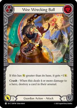 Wee Wrecking Ball (SUP194) [Super Slam] Rainbow Foil - Deck Out Gaming