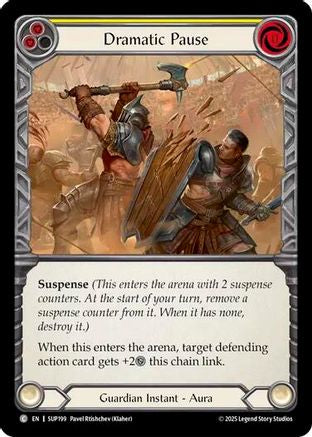 Dramatic Pause (Yellow) (SUP199) [Super Slam] Rainbow Foil - Deck Out Gaming