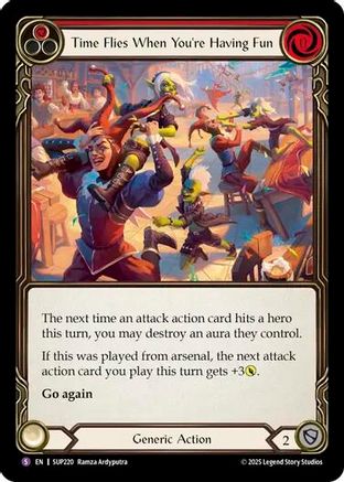 Time Flies When You're Having Fun (SUP220) [Super Slam] Rainbow Foil - Deck Out Gaming