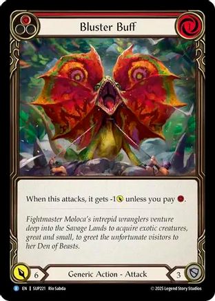 Bluster Buff (SUP221) [Super Slam] Rainbow Foil - Deck Out Gaming