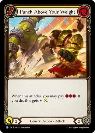 Punch Above Your Weight (Yellow) (SUP225) [Super Slam] - Deck Out Gaming
