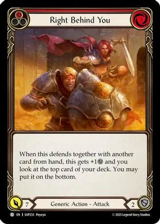 Right Behind You (Red) (SUP233) [Super Slam] - Deck Out Gaming