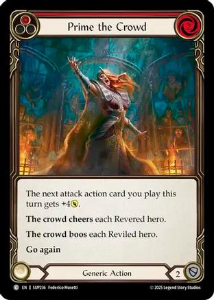 Prime the Crowd (Red) (SUP236) [Super Slam] - Deck Out Gaming