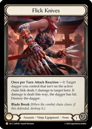 Flick Knives (SUP244) [Super Slam] Rainbow Foil - Deck Out Gaming