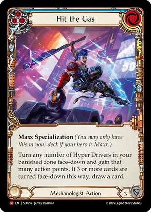 Hit the Gas (SUP255) [Super Slam] Rainbow Foil - Deck Out Gaming