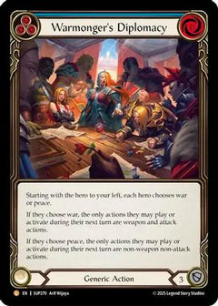 Warmonger's Diplomacy (SUP270) [Super Slam] Rainbow Foil - Deck Out Gaming