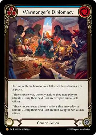 Warmonger's Diplomacy (SUP270) [Super Slam] Cold Foil - Deck Out Gaming