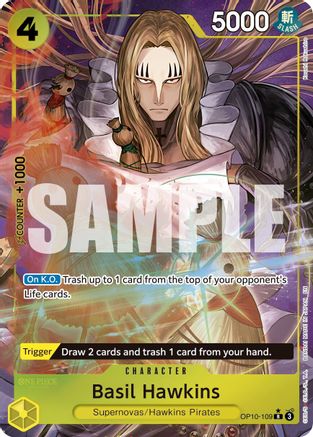 Basil Hawkins (Alternate Art) (OP10-109) [Premium Booster -The Best- Vol. 2] Foil - Deck Out Gaming