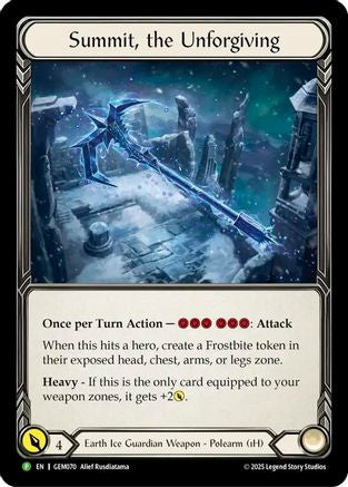 Summit, the Unforgiving (GEM070) [GEM Pack 3] Cold Foil - Deck Out Gaming