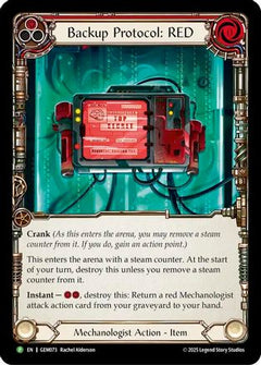 Backup Protocol: RED (GEM073) [GEM Pack 3] Cold Foil - Deck Out Gaming