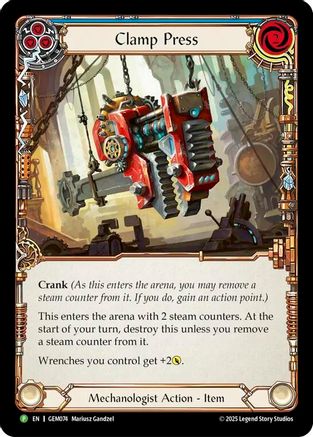Clamp Press (GEM074) [GEM Pack 3] Cold Foil - Deck Out Gaming