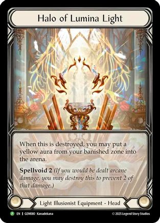 Halo of Lumina Light (GEM080) [GEM Pack 3] Rainbow Foil - Deck Out Gaming