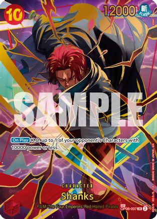 Shanks (Alternate Art) (OP06-007) [Premium Booster -The Best- Vol. 2] Foil - Deck Out Gaming