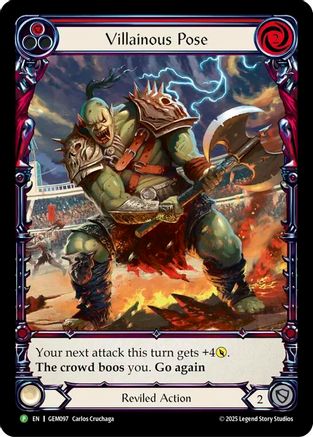 Villainous Pose (GEM097) [GEM Pack 3] Rainbow Foil - Deck Out Gaming