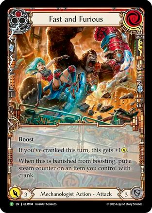Fast and Furious (GEM104) [GEM Pack 3] - Deck Out Gaming