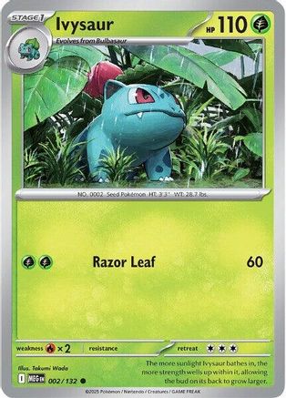 Ivysaur - 002/132 (2) [ME01: Mega Evolution] - Deck Out Gaming