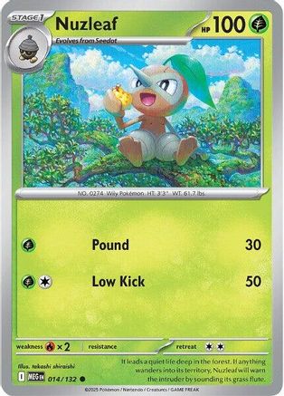 Nuzleaf (14) [ME01: Mega Evolution] - Deck Out Gaming