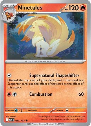 Ninetales (20) [ME01: Mega Evolution] Reverse Holofoil - Deck Out Gaming