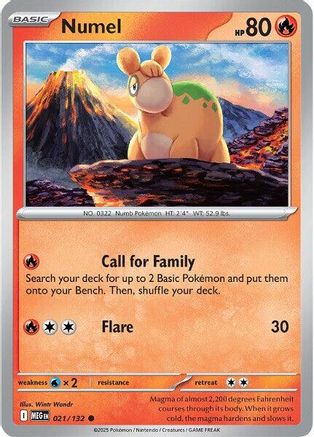 Numel (21) [ME01: Mega Evolution] Reverse Holofoil - Deck Out Gaming