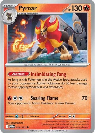 Pyroar (24) [ME01: Mega Evolution] Reverse Holofoil - Deck Out Gaming