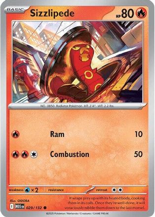 Sizzlipede (29) [ME01: Mega Evolution] Reverse Holofoil - Deck Out Gaming