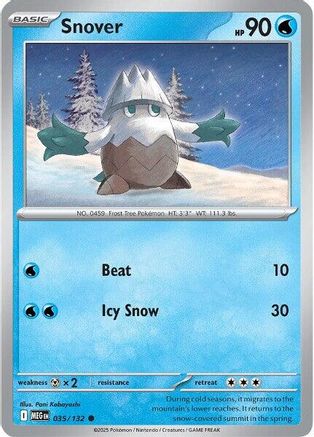 Snover - 035/132 (35) [ME01: Mega Evolution] Reverse Holofoil - Deck Out Gaming