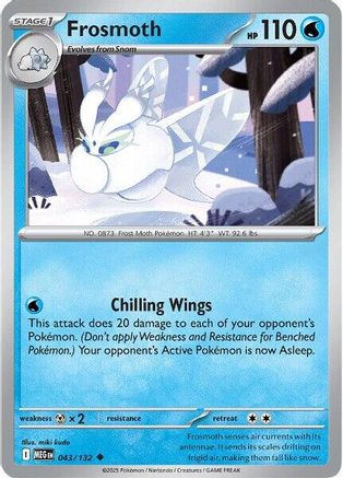 Frosmoth (43) [ME01: Mega Evolution] Reverse Holofoil - Deck Out Gaming