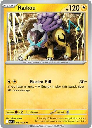 Raikou (48) [ME01: Mega Evolution] Reverse Holofoil - Deck Out Gaming
