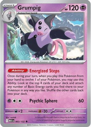 Grumpig (63) [ME01: Mega Evolution] Reverse Holofoil - Deck Out Gaming