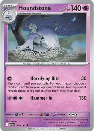Houndstone - 066/132 (66) [ME01: Mega Evolution] Reverse Holofoil - Deck Out Gaming