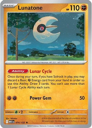 Lunatone (74) [ME01: Mega Evolution] Holofoil - Deck Out Gaming