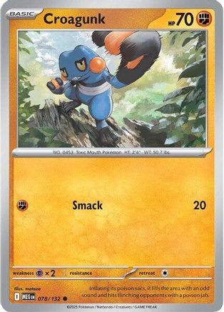 Croagunk (78) [ME01: Mega Evolution] Reverse Holofoil - Deck Out Gaming