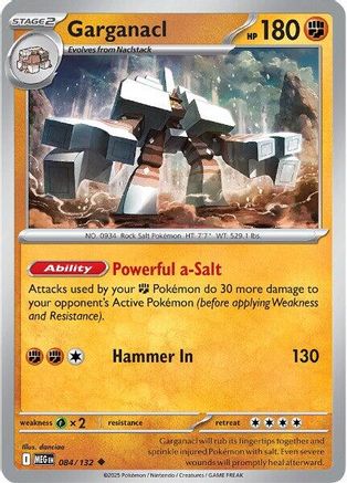 Garganacl - 084/132 (84) [ME01: Mega Evolution] Reverse Holofoil - Deck Out Gaming