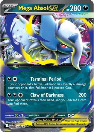 Mega Absol ex - 086/132 (86) [ME01: Mega Evolution] Holofoil - Deck Out Gaming