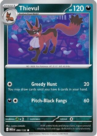 Thievul (90) [ME01: Mega Evolution] Reverse Holofoil - Deck Out Gaming