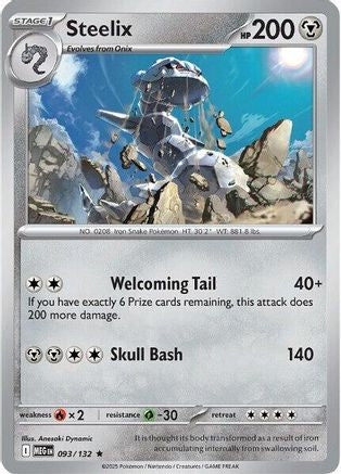 Steelix - 093/132 (93) [ME01: Mega Evolution] Holofoil - Deck Out Gaming