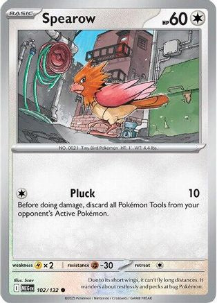 Spearow - 102/132 (102) [ME01: Mega Evolution] Reverse Holofoil - Deck Out Gaming